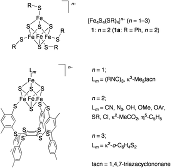 Synthetic Fe4 S4clusters.