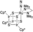 The cubane-type cluster binding molecular N2.