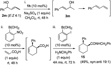 Multicatalytic tandem reaction process.