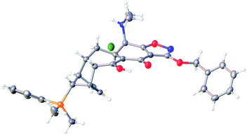 X-ray crystal structure of the hydrochloride salt of 26.