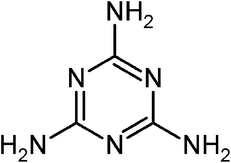 
          Melamine structure.