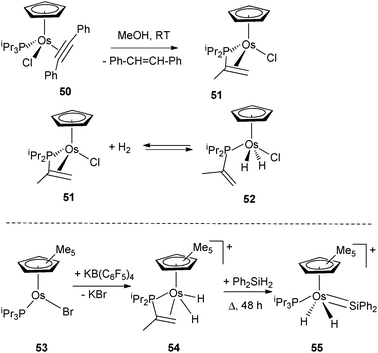 Dehydrogenation of triisopropylphosphine at osmium.