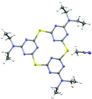 ORTEP representation of 2c, as determined by X-ray crystallography. Thermal displacement ellipsoids are shown at the 50% probability level.