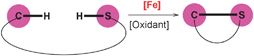 Intramolecular C–S bond formation via C–H and S–H activation.