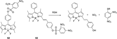 Structures of 62, 63 and the mechanism for the reaction of 63.