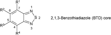 The benzothiadiazole core.