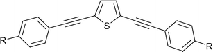 2,5-bis(arylethynyl)thiophene.