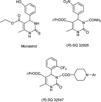 Different 3,4-dihydropyrimidinones with pharmaceutical interest.