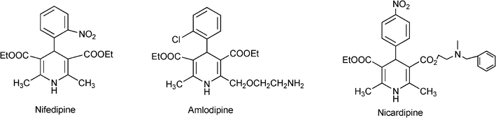 1,4-Dihydropyridines of pharmaceutical interest.