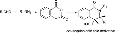 MC synthesis of tetrahydroisoquinolonic acid derivatives.