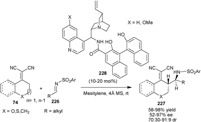 Vinylogous Mannich reaction catalyzed with (228).