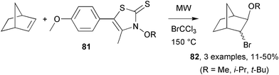 
            Alkoxyl radical addition to norbornene.52