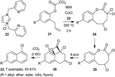 
              Copper-catalysed benzannulations.20