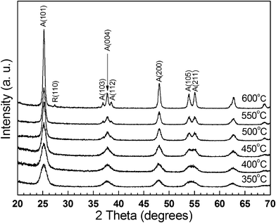 
          XRD patterns of the bulky mesoporous TiO2 structure consolidated by the spark plasma sintering.