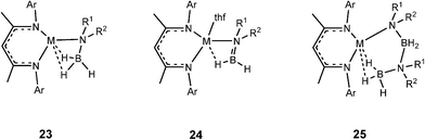 Key types of intermediates that have been structurally characterised.