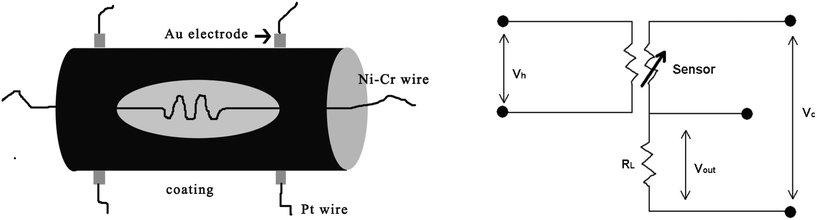 Schematic illustration of fabrication of the gas sensor.