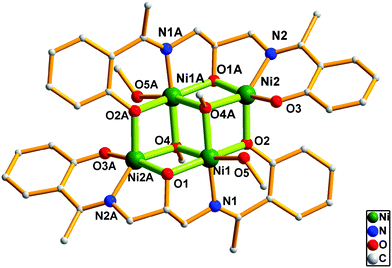 View of the molecular structure of 1. Hydrogen atoms have been omitted for clarity. Symmetry codes: A, −x, 1−y, −z.