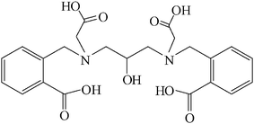 Chemical structure of the ligand H5L.