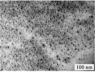 TEM images of un-separated GQDs.