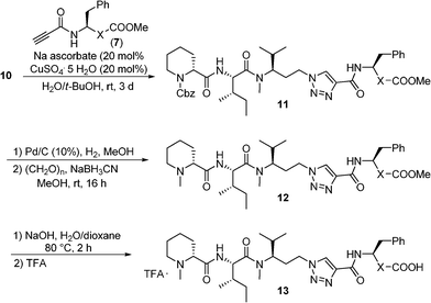 Synthesis of pretubulysin analogues 13.