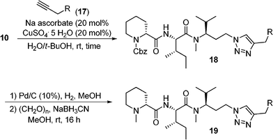 Synthesis of pretubulysin analogues 19.