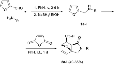 Synthesis of the prerequisite 3,6a-epoxyisoindoles.