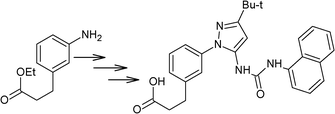 1-Pyrazolyl-3-phenylurea-p38-MAP kinase inhibitor.