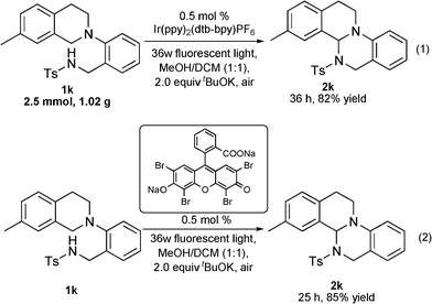 Gram scale and metal-free reactions.