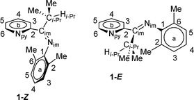 Compound 1 atom labeling scheme.