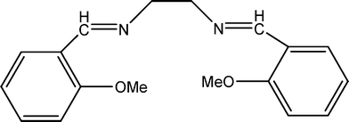 The structure of the salen Schiff base.