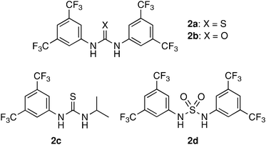 Thiourea-related organocatalysts.11