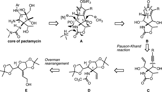 Initial synthetic plan for pactamycin.