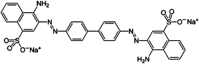 Structure of Congo red.