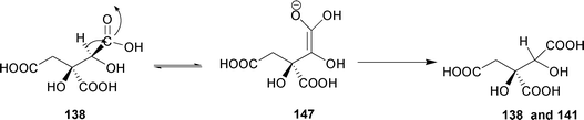 Epimerization of diastereomeric hydroxycitric acids.