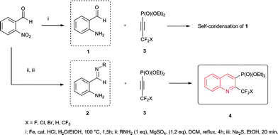 Synthetic approach towards 2,3-difuntionalized quinolines 3a–t.