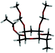 Energy-minimized diagram for 1.