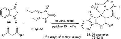 Ammonia-based synthesis of fused spiro-1,4-DHPs.