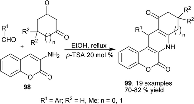 Multicyclic 1,4-DHPs synthesis using cyclic enamines.