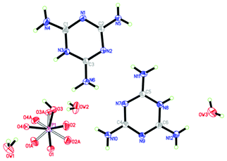 ORTEP drawing of the structure of the Mel–Ps crystal with thermal ellipsoids at 30% probability. Open bonds represent disorder components.