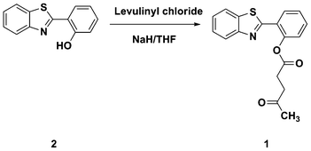 Synthesis of ratiometric probe 1 for sulfite.