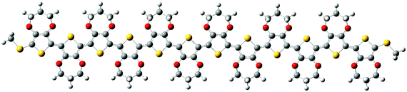 Molecular structure of ProDOT dodecamer.