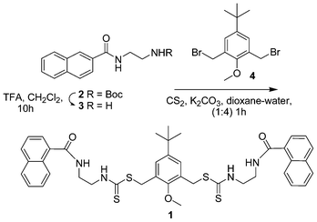 Synthesis of chemosensor 1.