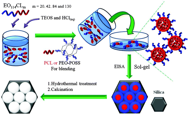 Preparation of mesoporous silicas.