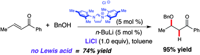 NHC-catalyzed conjugate addition