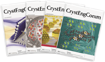 CrystEngComm front covers. Left to right: In situ growth and density-functional-theory study of polarity-dependent homo-epitaxial ZnO microwires (issue 2), Exploring Ag⋯H–B interactions in coordination polymers: silver–alkanedinitrile networks with cobalt carbaborane anions (issue 10), Modelling nanoscale cubic ZnS morphology and thermodynamic stability under sulphur-rich conditions (issue 22), Isostructural organic binary-host frameworks with tunable and diversely decorated inclusion cavities (issue 23).