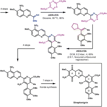 Boger's formal synthesis of steptronigrin.