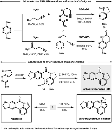 Intramolecular reactions of 1,2,4,5-tetrazines.