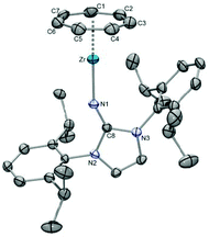 ORTEP diagram of 57.