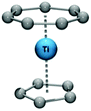 Structure of [(η7-C7H7)Ti(η5-C5H5)] (see ref. 10).