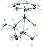 ORTEP diagram of 9.